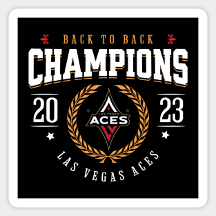 Las Vegas Aces WNBA Back to Back Champions 2023 Sticker